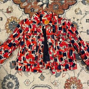 Ruby Road Print Cropped Jacket